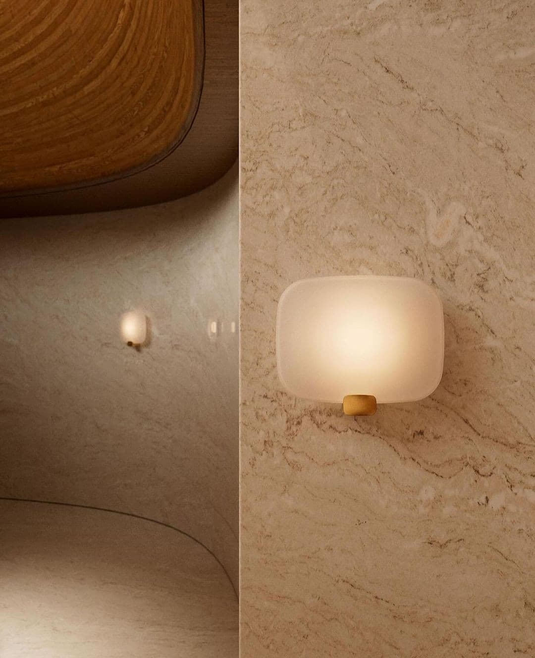 Applique de pierre, lumière de bougie